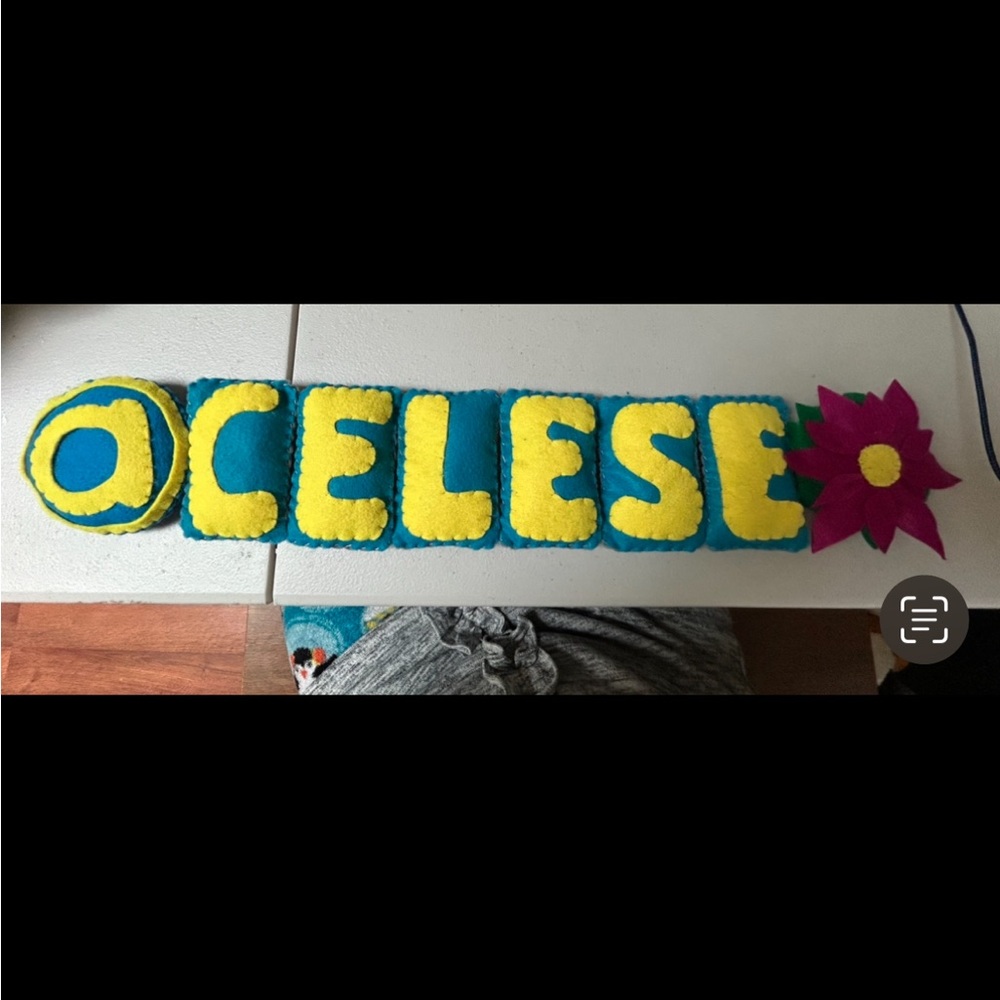 Colorful Felt Name Sign